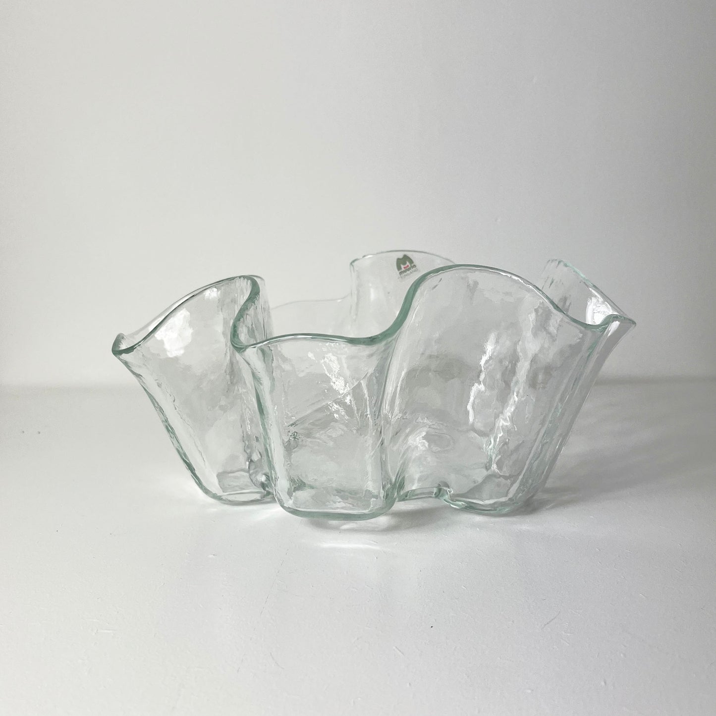 Large Glass Bowl, Muurla Finland 1970.