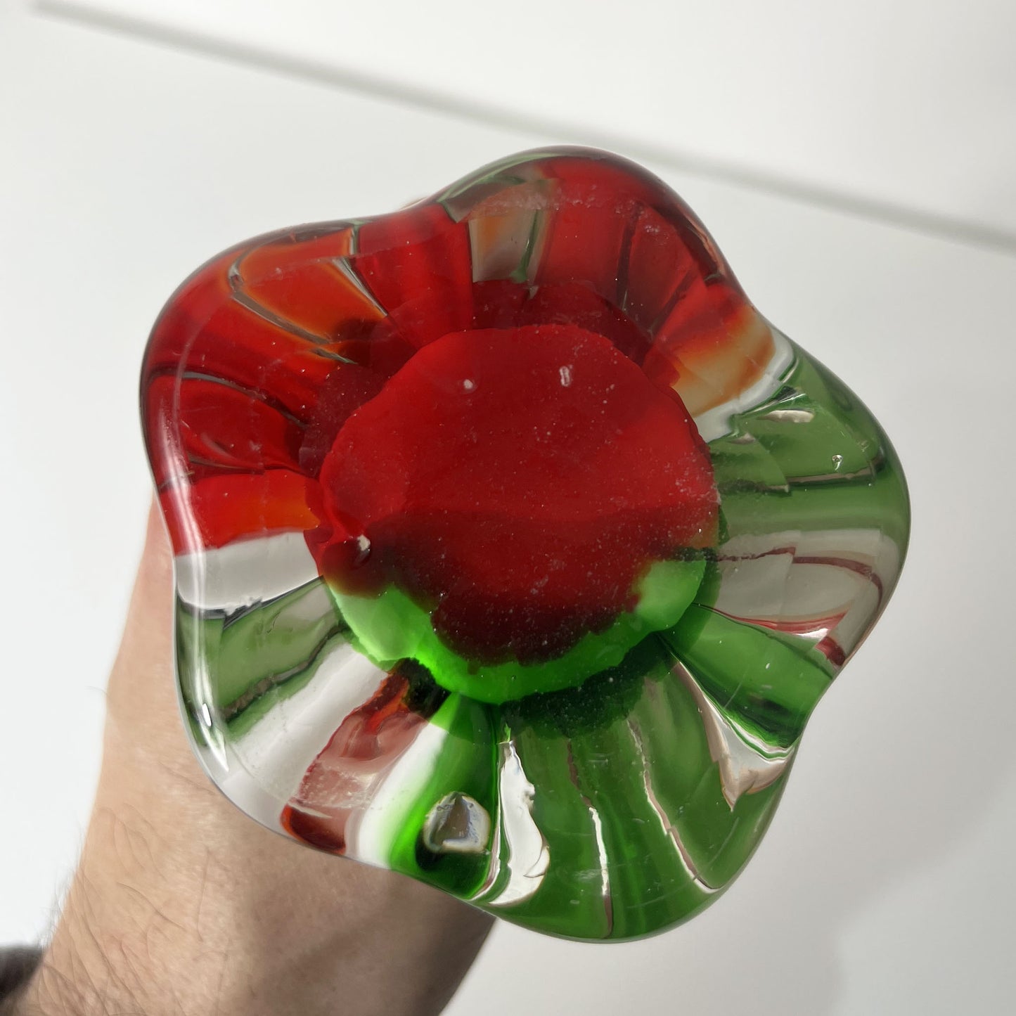 Vase, Hand Blown, Murano style shape.