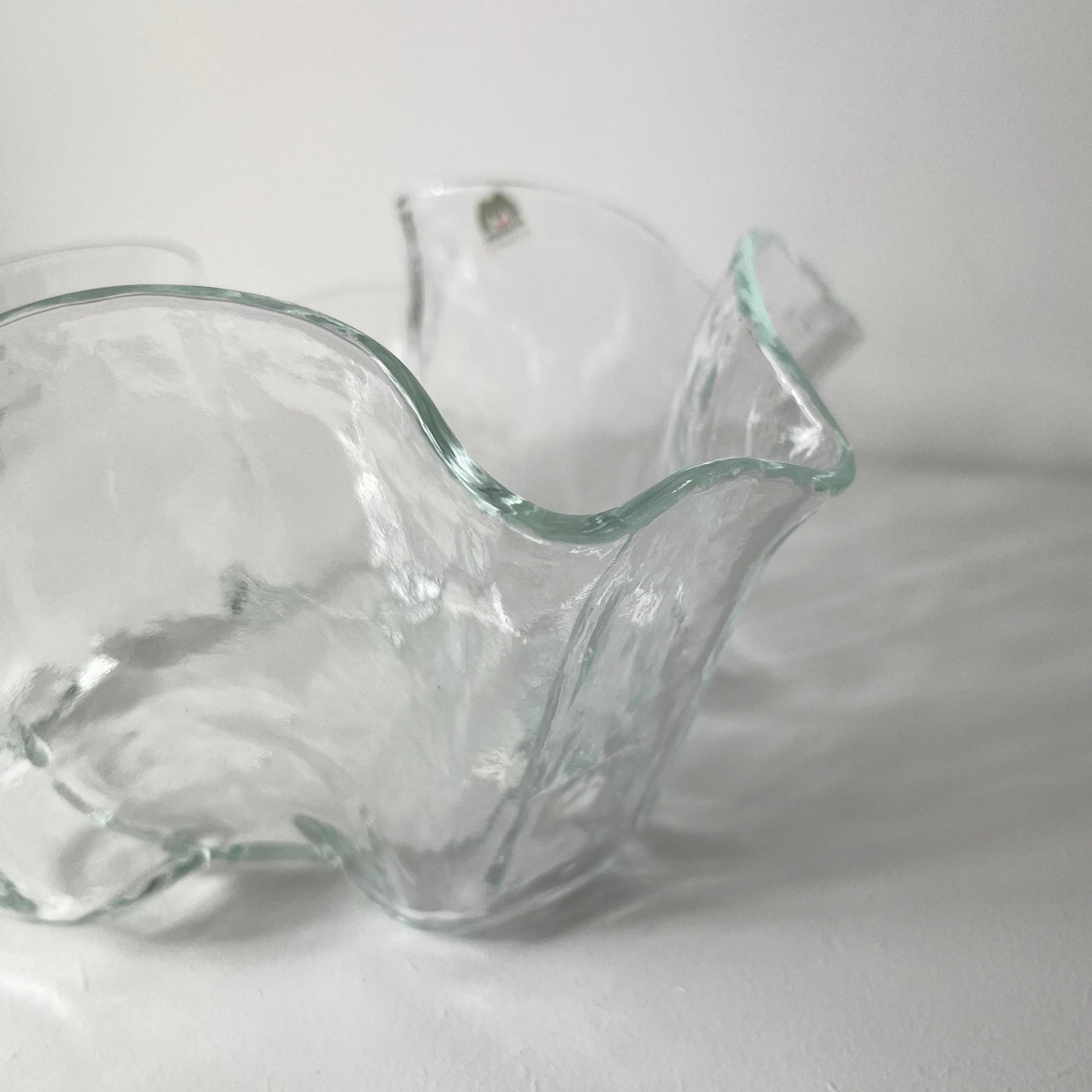 Large Glass Bowl, Muurla Finland 1970.