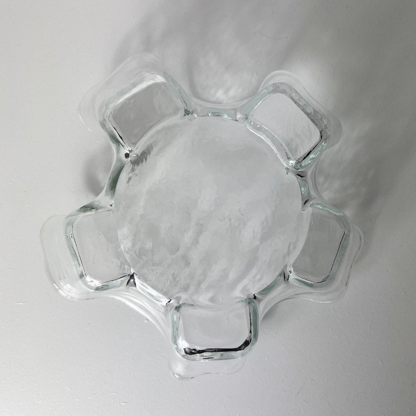 Large Glass Bowl, Muurla Finland 1970.