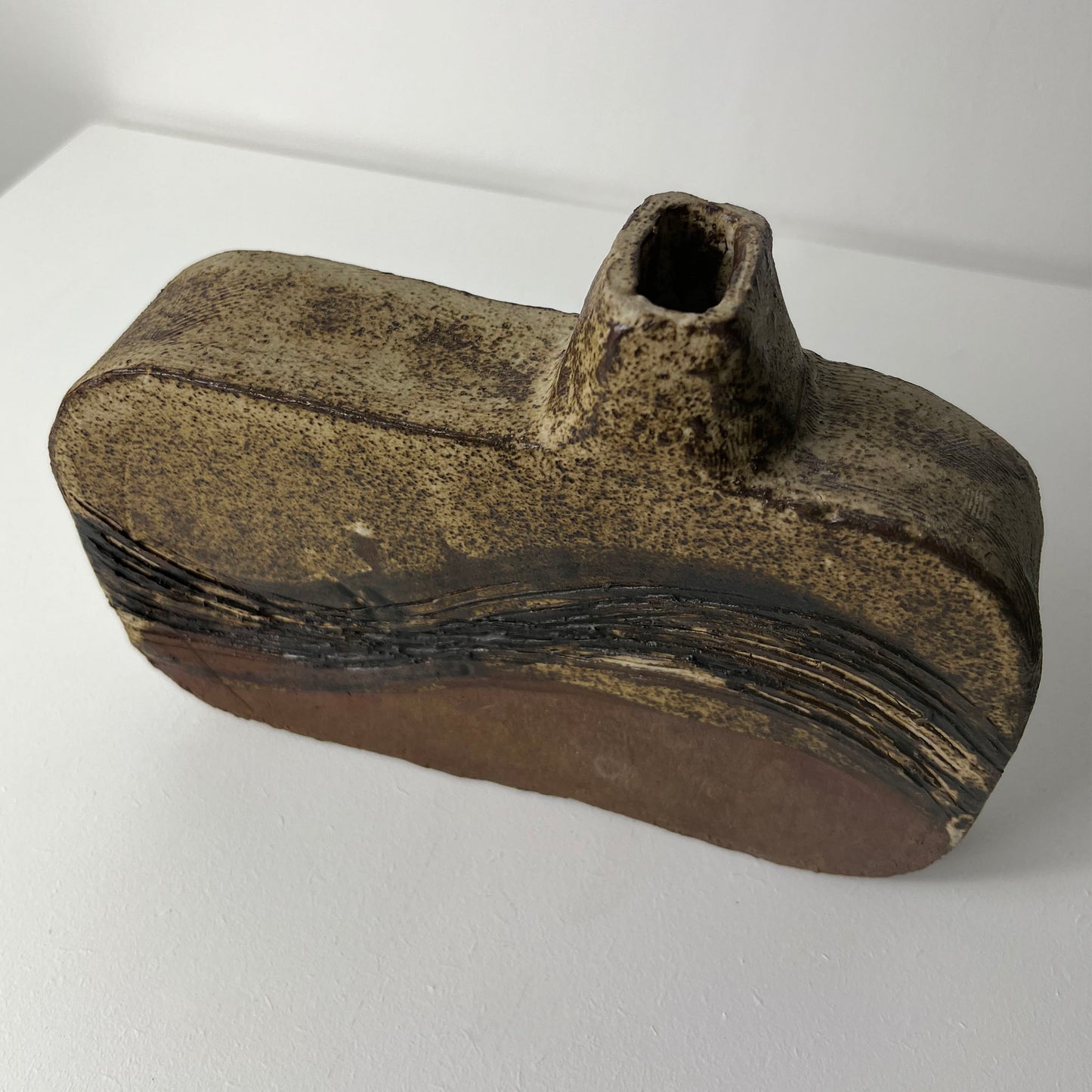 Studio Pottery, Slab technique, With funnel, by Ross Watson.